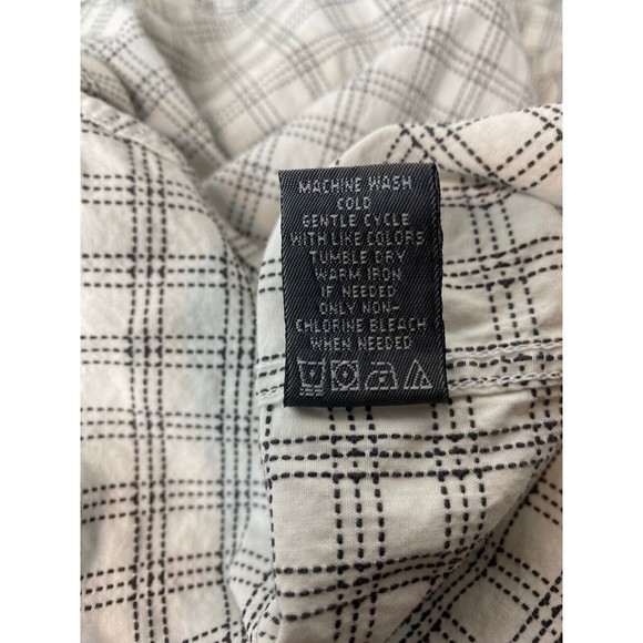 Linea Dome Chemise Men’s Large 16.5”  Gray Plaid LS Button Down Collared Shirt - Picture 9 of 16